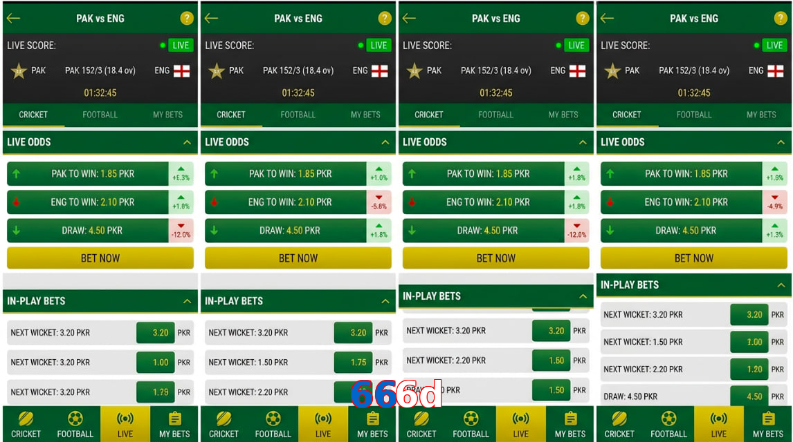 Game list for 666D bet section